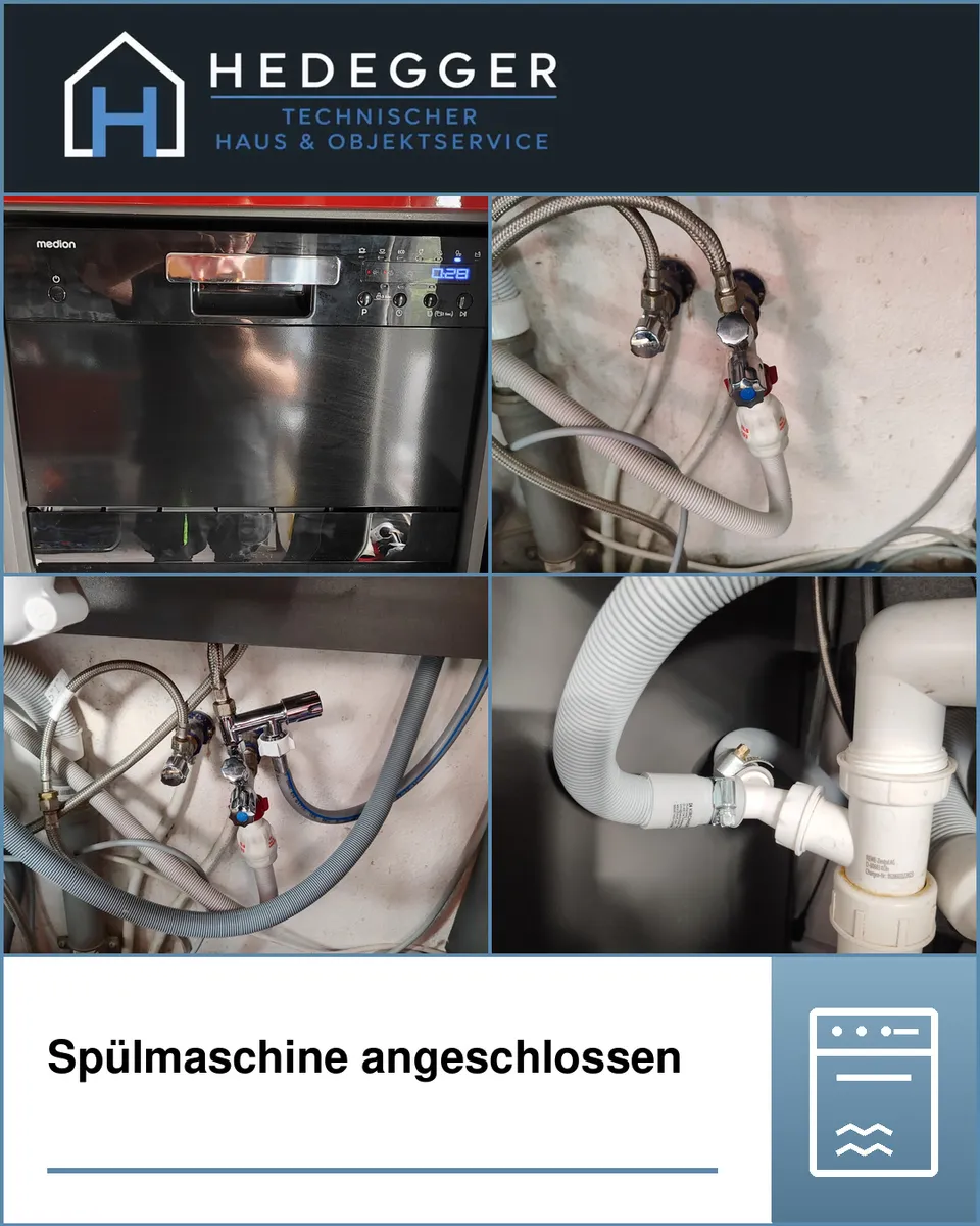 Spülmaschine angeschlossen