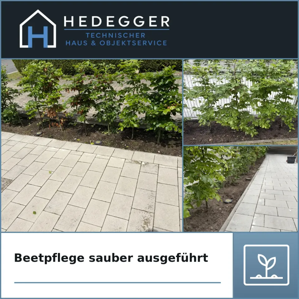 Beetpflege sauber ausgeführt