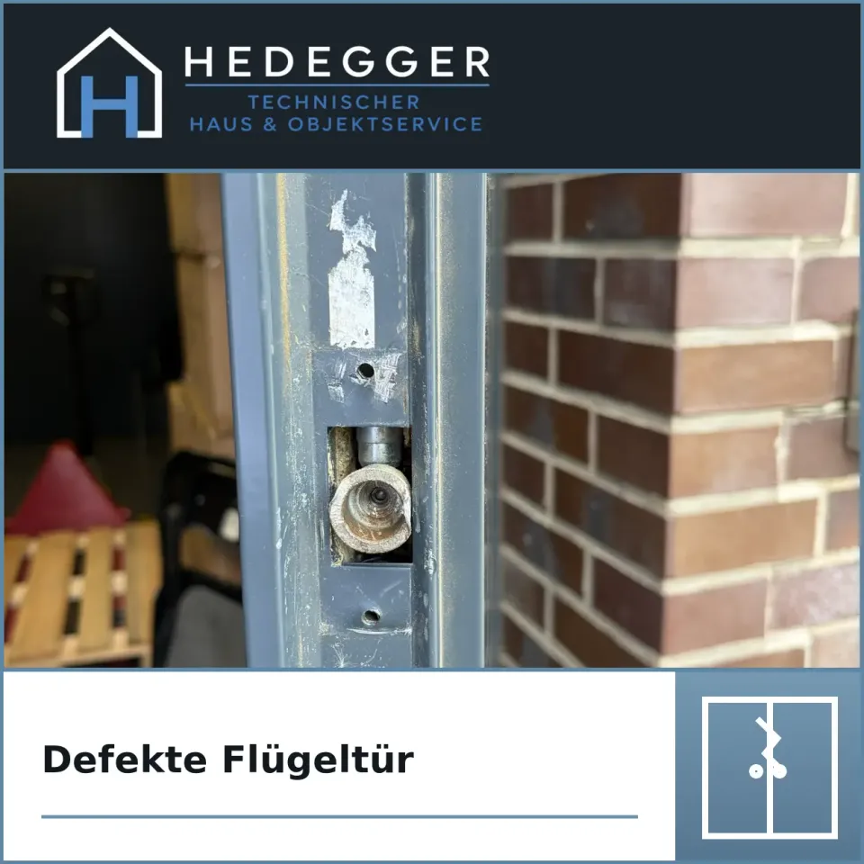 Defekte Flügeltür